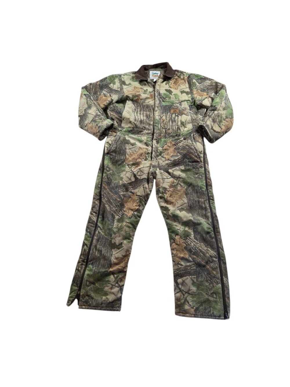 Vintage Duxbak Realtree Camouflage Hunting Coveralls Adult XL Insulated